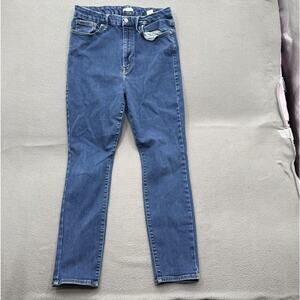 Good American Jeans Womens 14-18 Blue High Rise Skinny Stretch Denim GW248T